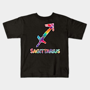 Sagittarius tie dye Kids T-Shirt